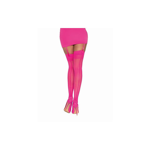 Back Seam Womens Sheer Thigh High Stockings