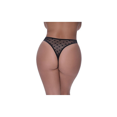 High Waist Micro Star Womens Thong by Magic Silk