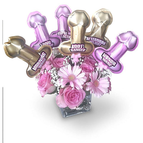 Glittering Penis Balloons - 6 Pack by Little Genie