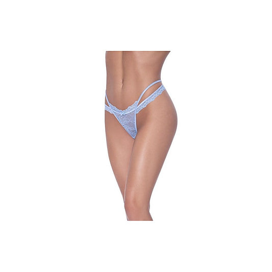 Exposed Lingerie Cross Elastic Strap Split Women's Thong