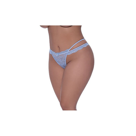 Exposed Lingerie Cross Elastic Strap Split Women's Thong