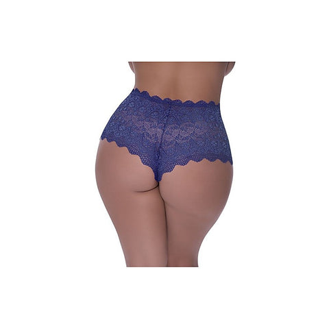 Exposed Lingerie Split Crotch Lace Boy Short by Magic Silk