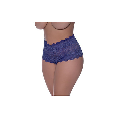 Exposed Lingerie Split Crotch Lace Boy Short by Magic Silk