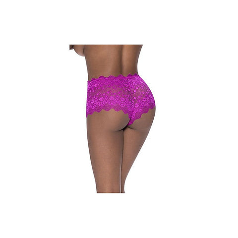 Exposed Lingerie Split Crotch Boy Short by Magic Silk