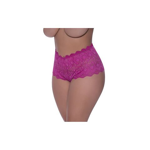 Exposed Lingerie Split Crotch Boy Short by Magic Silk