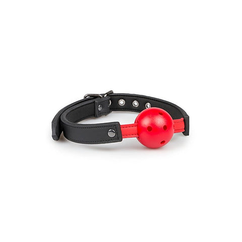 BDSM Play Ball Gag with PVC Ball by Easytoys