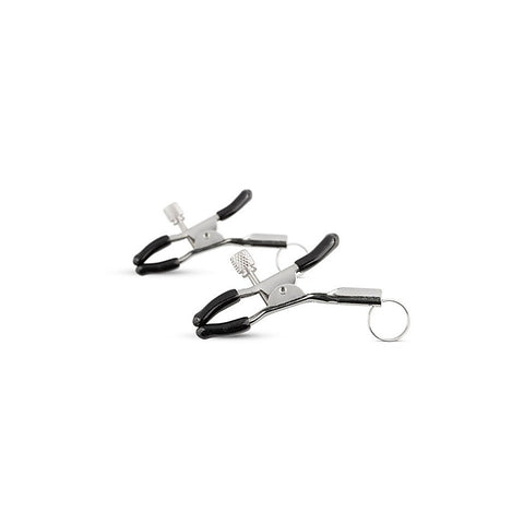 Screw Metal Nipple Clamps With Attachment Ring by Easytoys