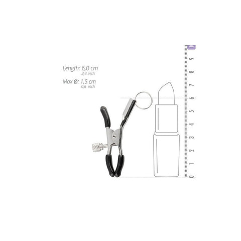 Screw Metal Nipple Clamps With Attachment Ring by Easytoys