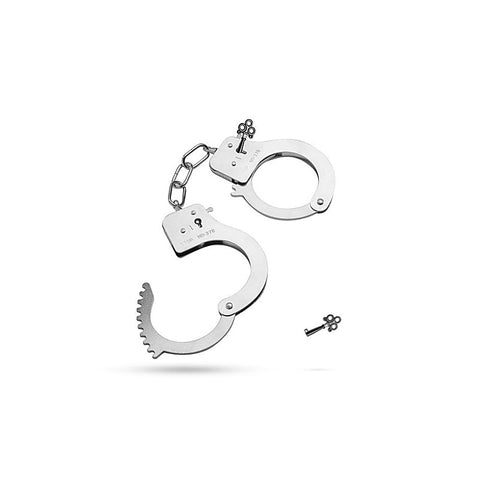 Classic Metal Hand Cuffs Silver by Easytoys