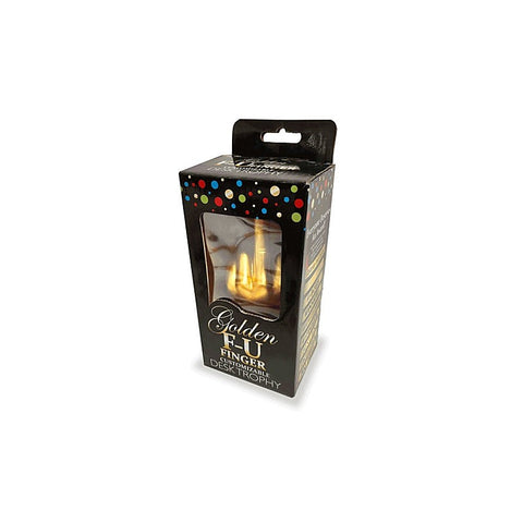 Golden FU Finger Novelty Trophy by Little Genie