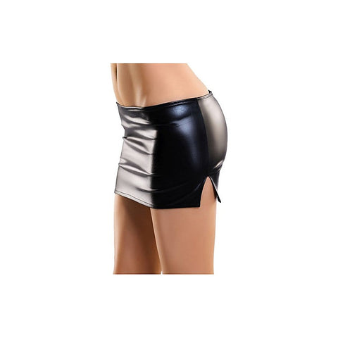 Glossy Wetlook Camren Womens Mini Skirt by ToyFa