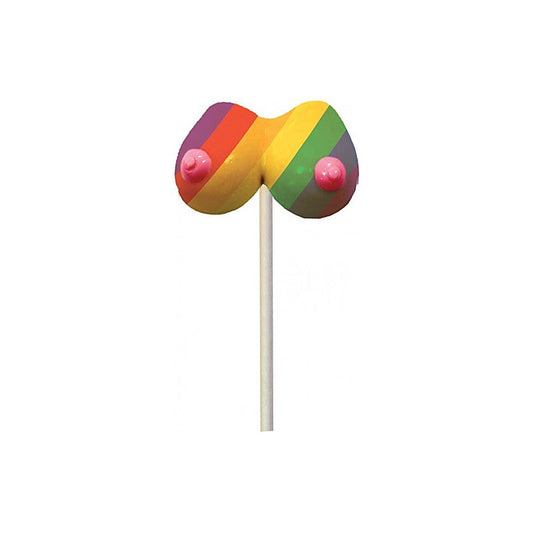 Rainbow Boobie Shaped Candy Pop by Hott Products