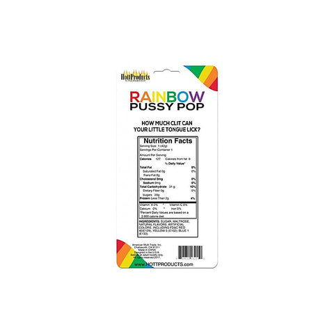 Rainbow Pussy Shaped Lollipop by Hott Products