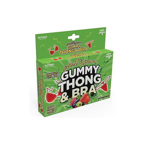 Sweet and Sour Gummy Edible Thong & Bra by Hott Products