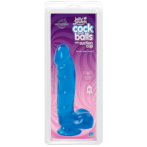 Jelly Jewels Realistic Cock And Balls by Doc Johnson