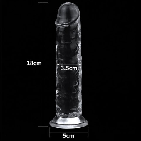 Super Realistic Clear Dildo 7 Inch by Lovetoy