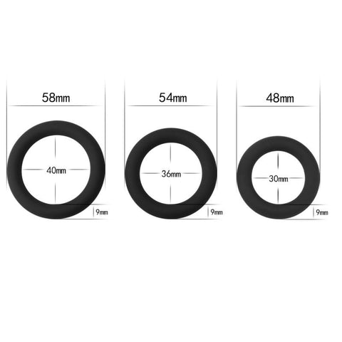 Silicone Cock Ring Set by Lovetoy