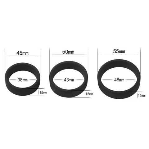 Silicone Pro Cock Ring Set by Lovetoy