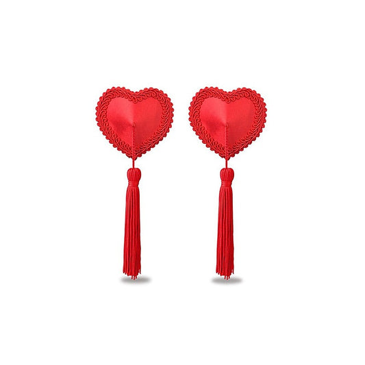 Reusable Red Heart Tassels Women's Nipple Pasties by Lovetoy