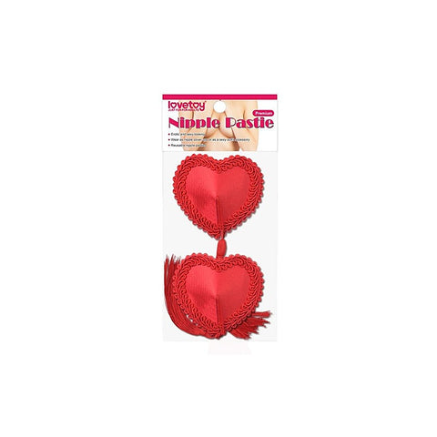 Reusable Red Heart Tassels Women's Nipple Pasties by Lovetoy