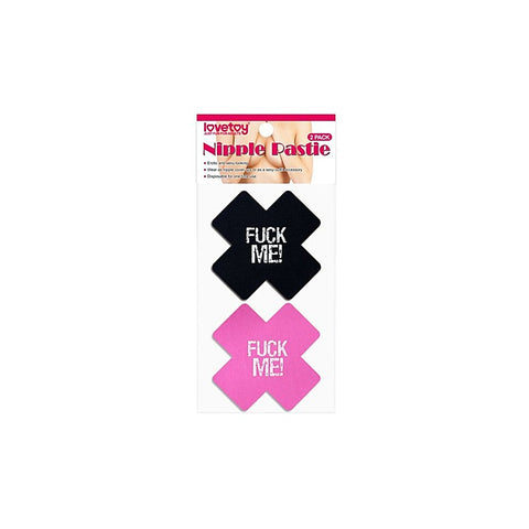 Cross Pattern Nipple Pasties Twin Pack by Lovetoy