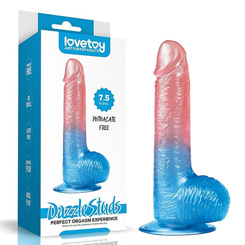 Dazzle Studs Suction Cup Realistic Dildo by Lovetoy