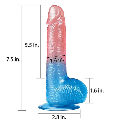 Dazzle Studs Suction Cup Realistic Dildo by Lovetoy