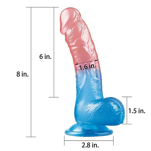 Dazzle Studs Suction Cup Realistic Dildo by Lovetoy