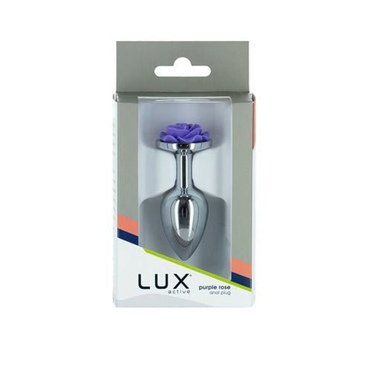 LUX Active 3 Inches Rose Metal Butt Plug by BMS Factory