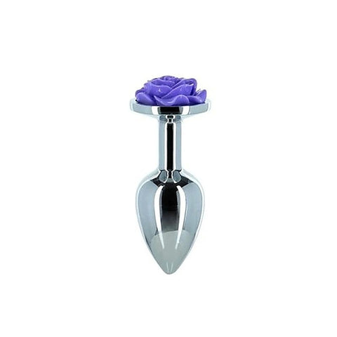 LUX Active 3 Inches Rose Metal Butt Plug by BMS Factory