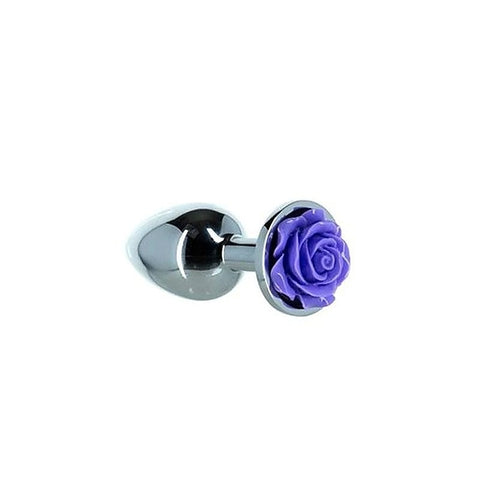 LUX Active 3 Inches Rose Metal Butt Plug by BMS Factory