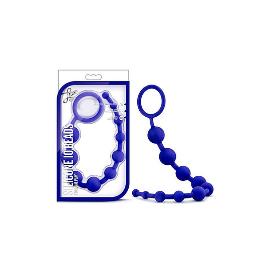 Luxe Silicone 10 Anal Pleasure Beads by California Exotics