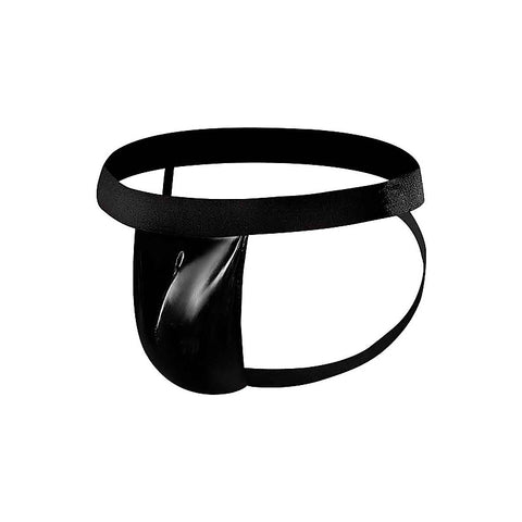Male Power Wet Look Faux Leather Mens Jock by Magic Silk