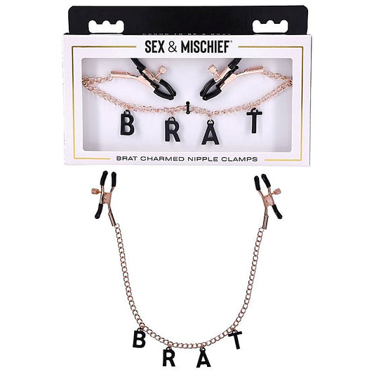 Brat Charmed Nipple Clamps by Sportsheets