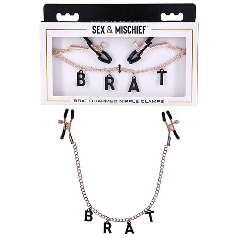 Brat Charmed Nipple Clamps by Sportsheets