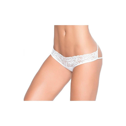 Elastic Strap Caged Back Lace Pantie by Mapale