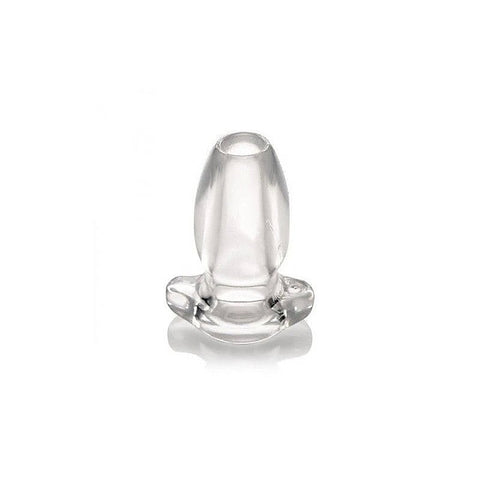 Master Series PeepHole Clear Hollow Anal Plug Small