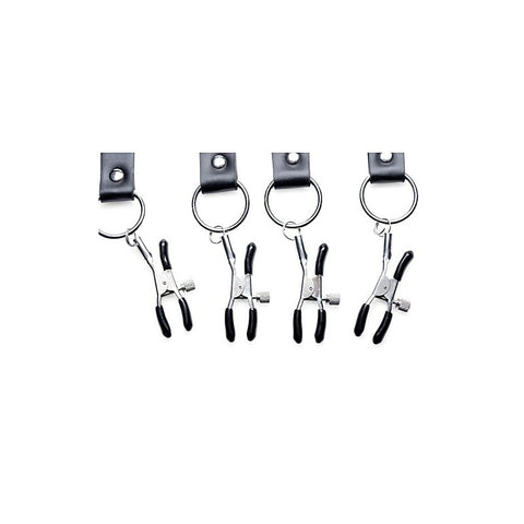 Master Series Spread Labia Bondage Spreader Straps XL