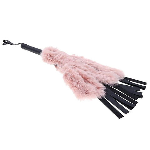 S&M Brat Faux Fur Flogger by Sportsheets
