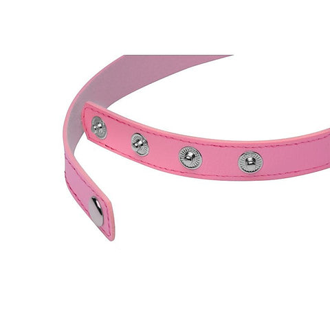 Master Series PU Leather Kinky Kitty Ring Slim Choker