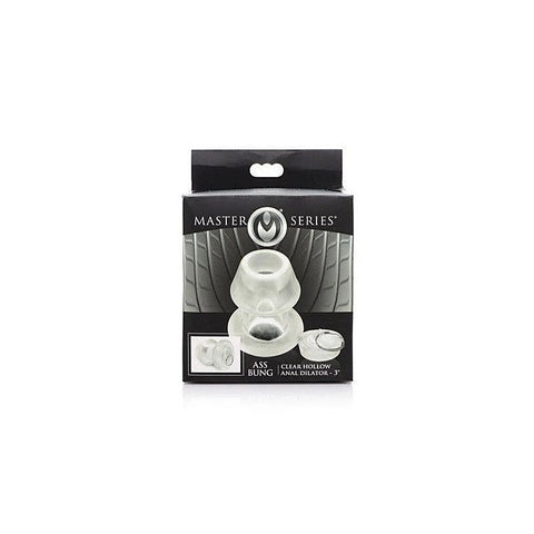 Master Series Ass Bung Clear Hollow Dilator by XR Brands