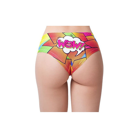 Comic Fans Yellow Slip Women's Thong by Mememe Lingerie