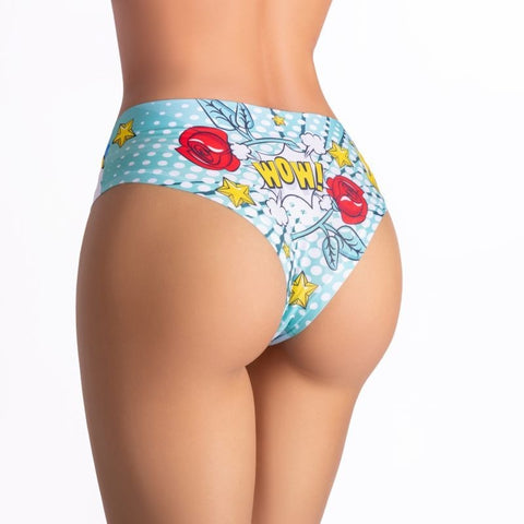 Comics Beach Girl Slip Sexy Panties by Mememe Lingerie