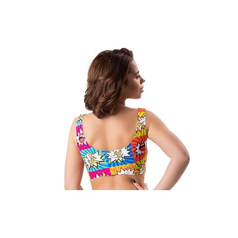Comics Curios Women's Crop Top by Mememe Lingerie