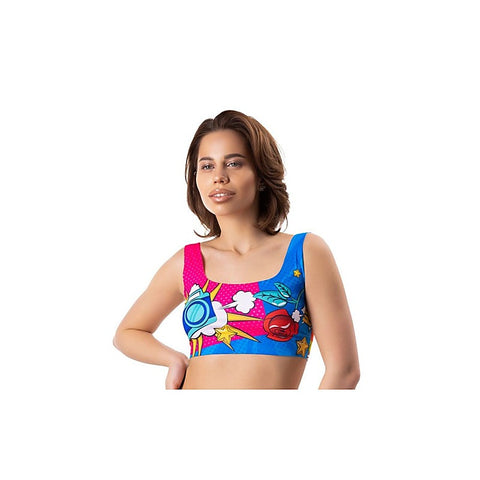 Comics Curios Women's Crop Top by Mememe Lingerie