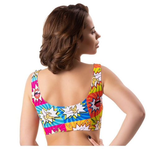 Comics Curios Crop Top by Mememe Lingerie