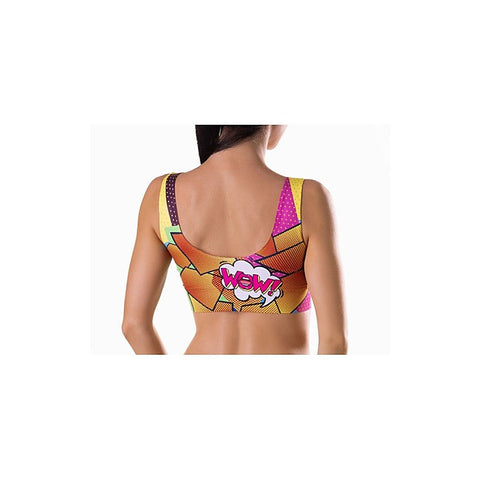 Comics Hot Sexy Women's Crop Top by Mememe Lingerie