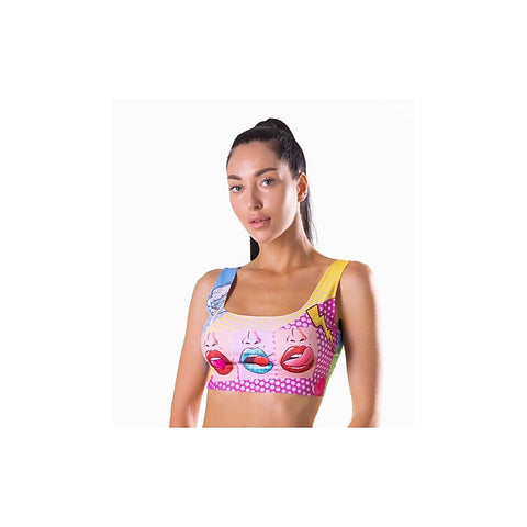 Comics Hot Sexy Women's Crop Top by Mememe Lingerie
