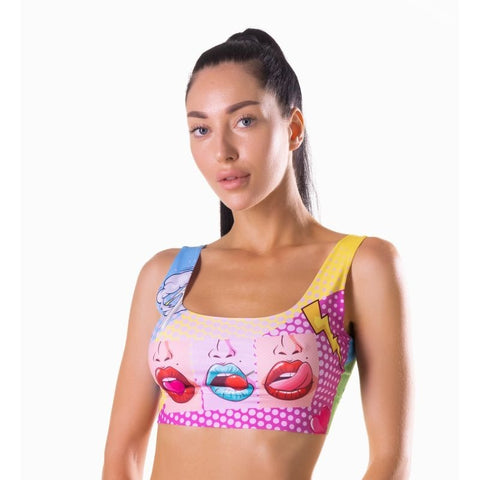 Comics Hot Crop Top by Mememe Lingerie