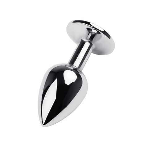 Metal Anal Plug w/ Gem by ToyFa